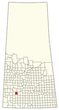 Location of the RM of Saskatchewan Landing No. 167 in Saskatchewan