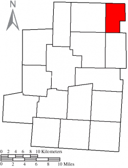 Location of Troy Township in Morrow County