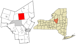 Location in Oneida County and the state of New York.
