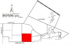 Location of Salem Township in Ottawa County.