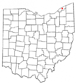 Location of Painesville, Ohio