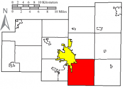 Location of Perry Township, Allen County, Ohio