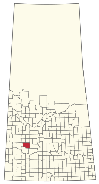 Location of the RM of Monet No. 257 in Saskatchewan