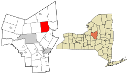 Location in Oneida County and the state of New York.