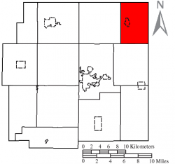 Location of Sycamore Township in Wyandot County