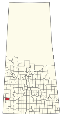 Location of the RM of Fox Valley No. 171 in Saskatchewan