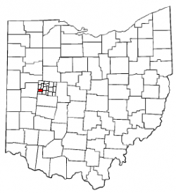 Location of Pleasant Township in Ohio