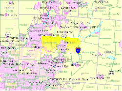 Location of Turtlecreek Township in Warren County