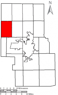 Location of Sharon Township in Richland County.