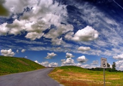 A cloudy summer day in Karthaus Township