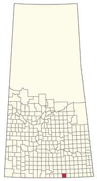 Location of the RM of Lake Alma No. 8 in Saskatchewan