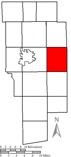 Location of Perry Township in Ashland County