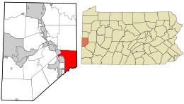 Location in Beaver County and the U.S. state of Pennsylvania.
