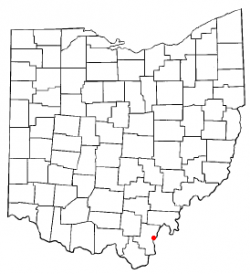 Location of Gallipolis, Ohio