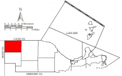 Location of Allen Township in Ottawa County.