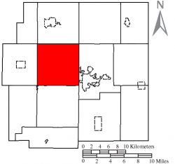 Location of Salem Township in Wyandot County