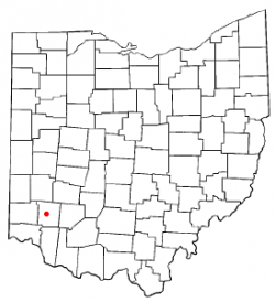 Location of Lebanon, Ohio