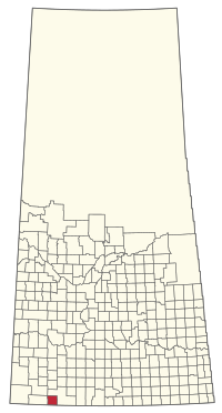 Location of the RM of Lone Tree No. 18 in Saskatchewan