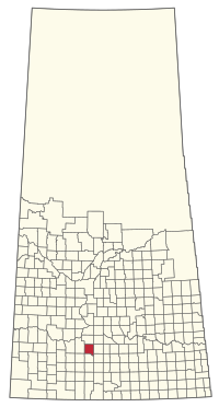 Location of the RM of Chaplin No. 164 in Saskatchewan