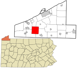 Location in Erie County and the U.S. state of Pennsylvania