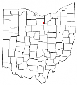 Location of New London, Ohio