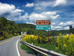 Pennsylvania Route 44 in Abbott Township at Carter Camp