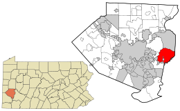 Location in Allegheny County and the U.S. state of Pennsylvania.