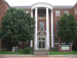 Entrance to Wilkinsburg's municipal building and library