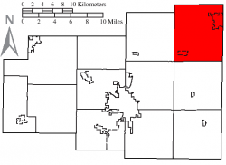 Location of Richland Township, Allen County, Ohio.