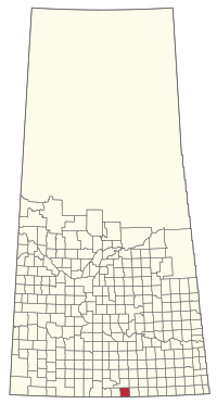 Location of the RM of Happy Valley No. 10 in Saskatchewan