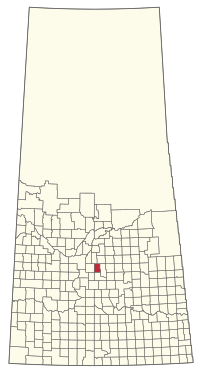 Location of the RM of Colonsay No. 342 in Saskatchewan